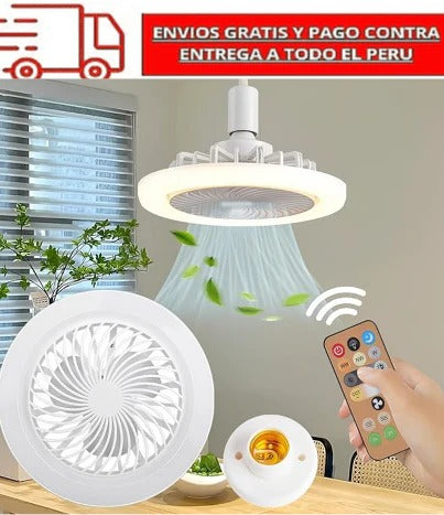 💡🌬️ FOCO LED 3 EN 1 CON VENTILADOR 360° - 60 WATTS ❄️✨ ¡OFERTÓN IMPERDIBLE!